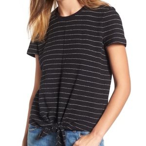 Madewell Modern Tie Front Striped T Shirt